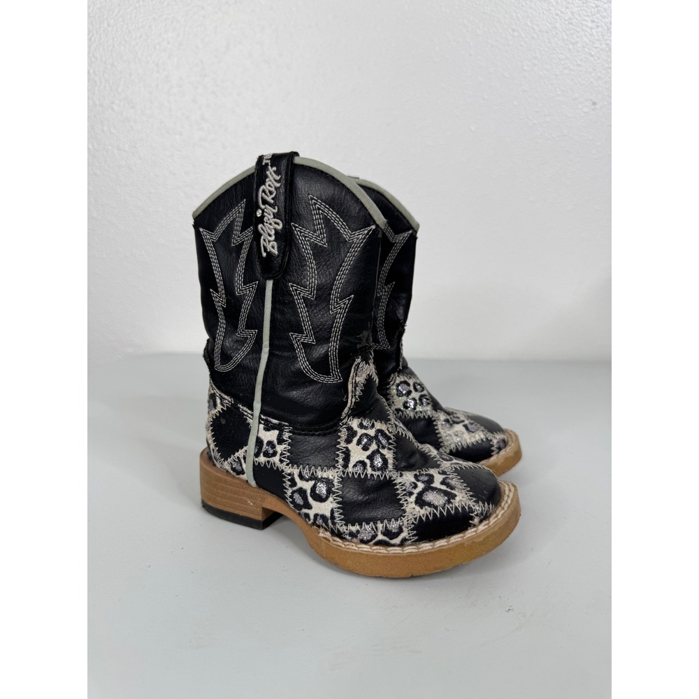 Blazin Roxx Miley Patchwork Western‎ Boots Toddler Size 4.5